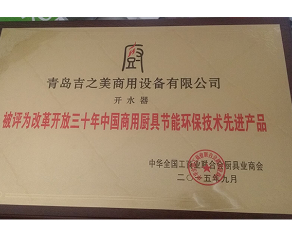 改革開放三十年中國商用廚具環保